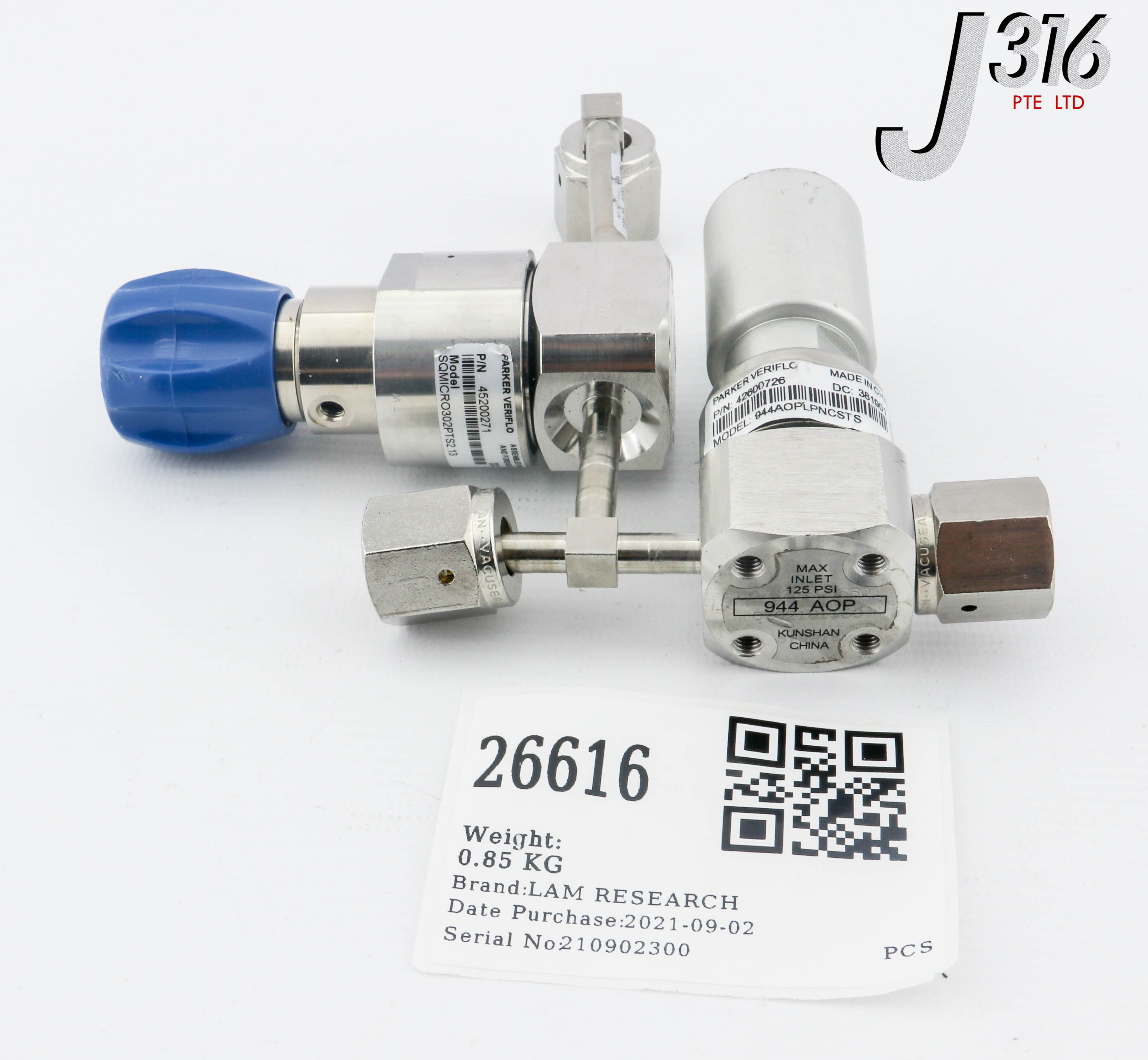 アン 26616 LAM RESEARCH MANIFOLD VALVE ASSY, INLET REGULATOR 839-802563